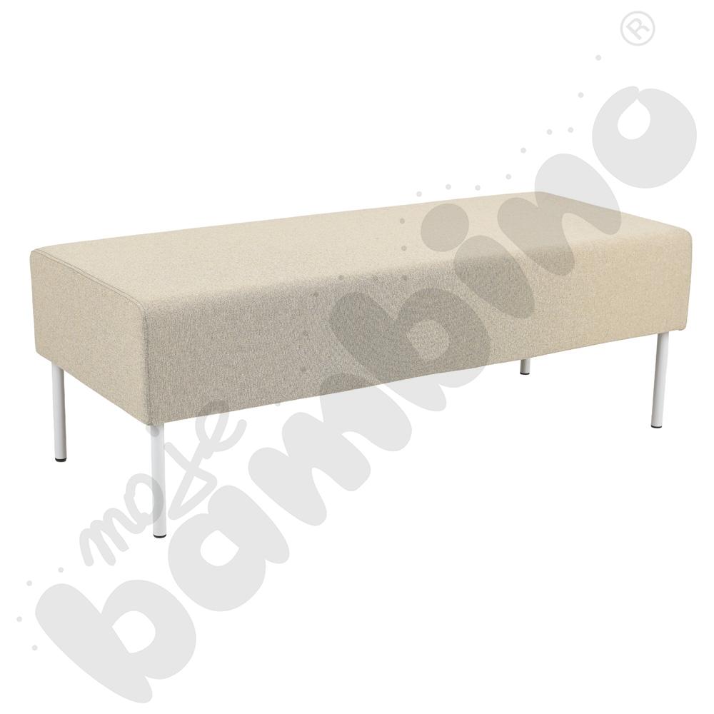 Pufa Versa 120x50 cm z plastikowymi stopkami, stelaż jasnoszary, tkanina RO37