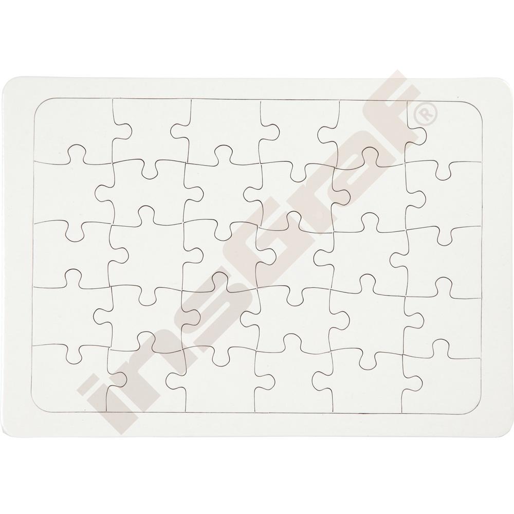 Biele puzzle A5