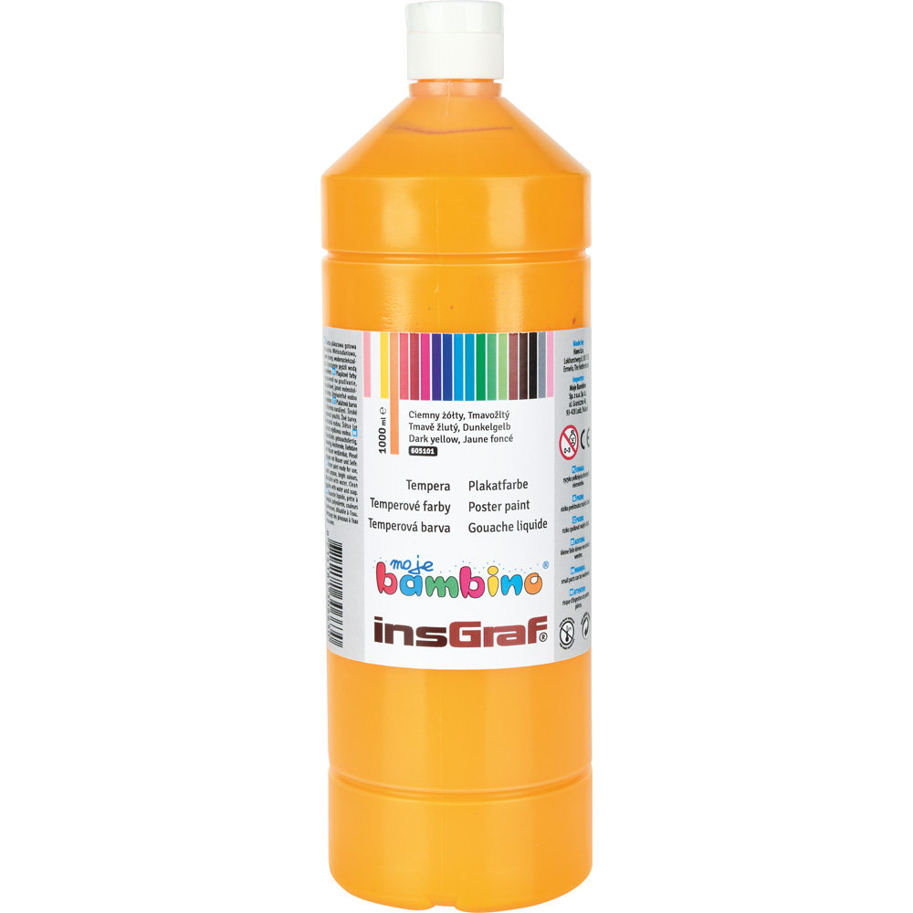 Temperová farba 1000 ml - tmavožltá
