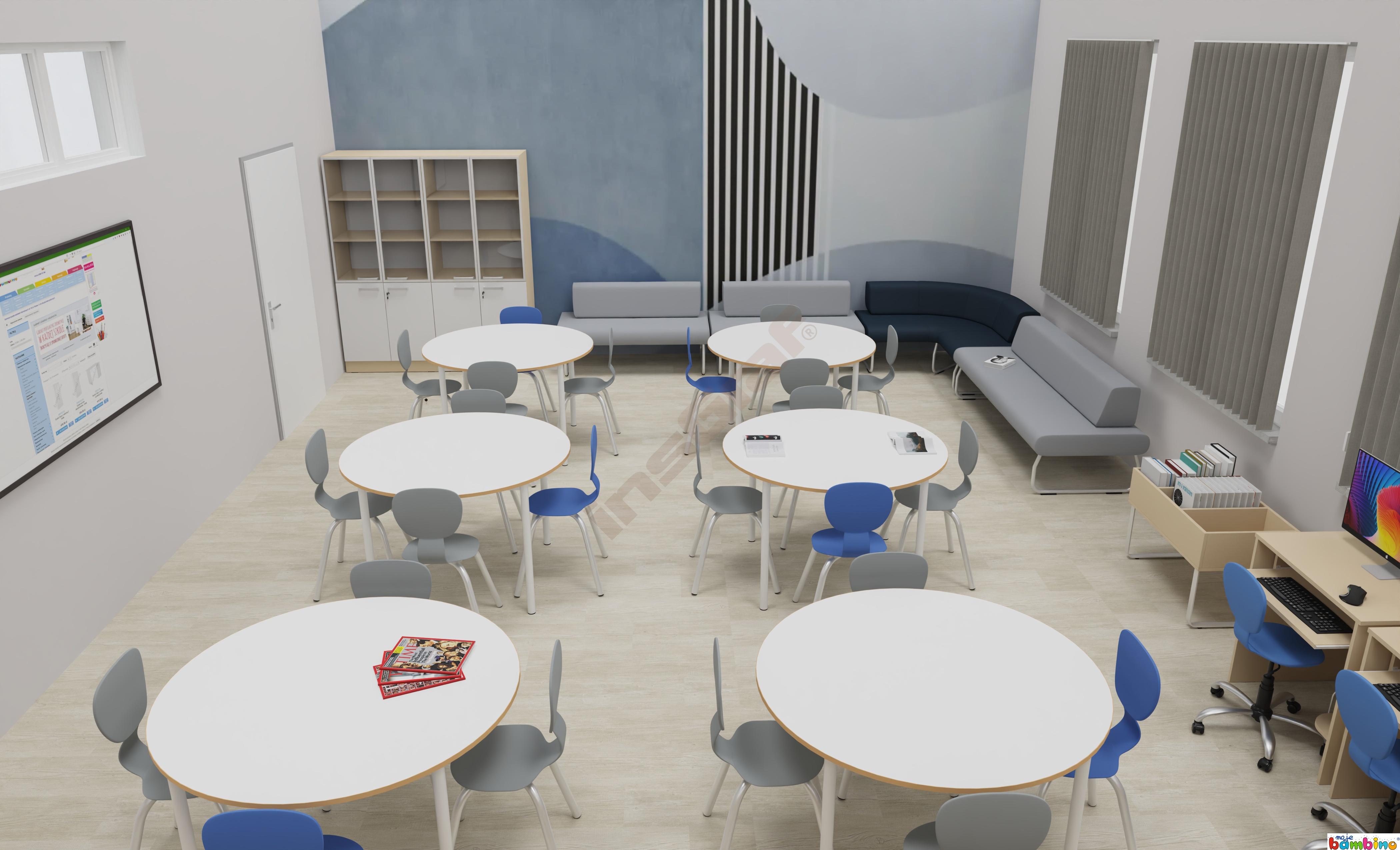 Schulbibliothek mit Sitzecke Flow