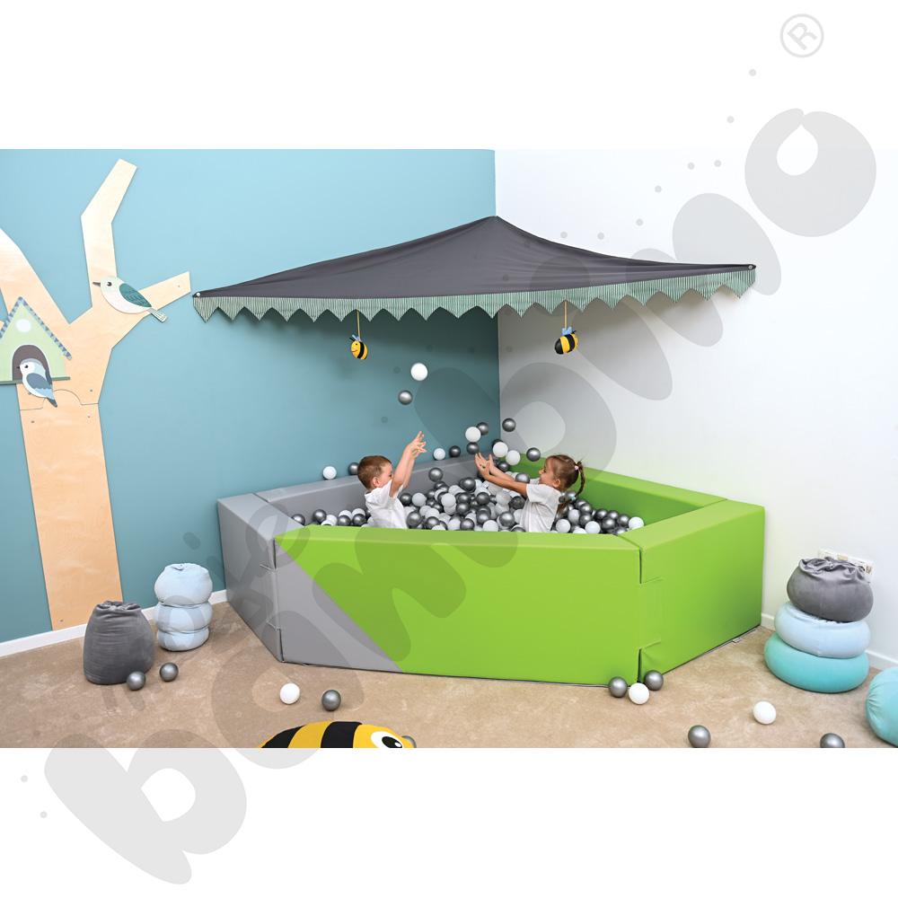 Baldachim narożny szary