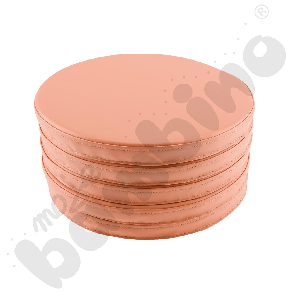 Poduszki okrągłe 5 szt. łososiowe