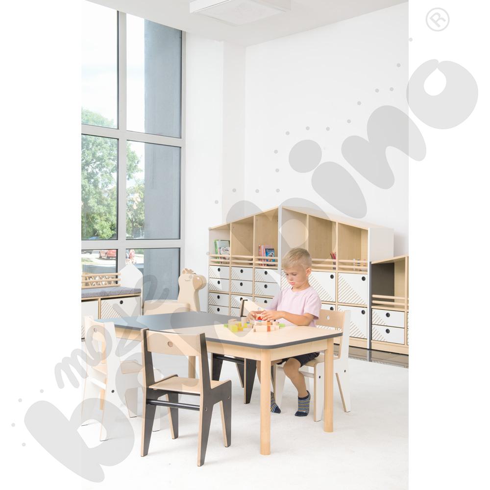 Szafka wysoka FLO prawa biała