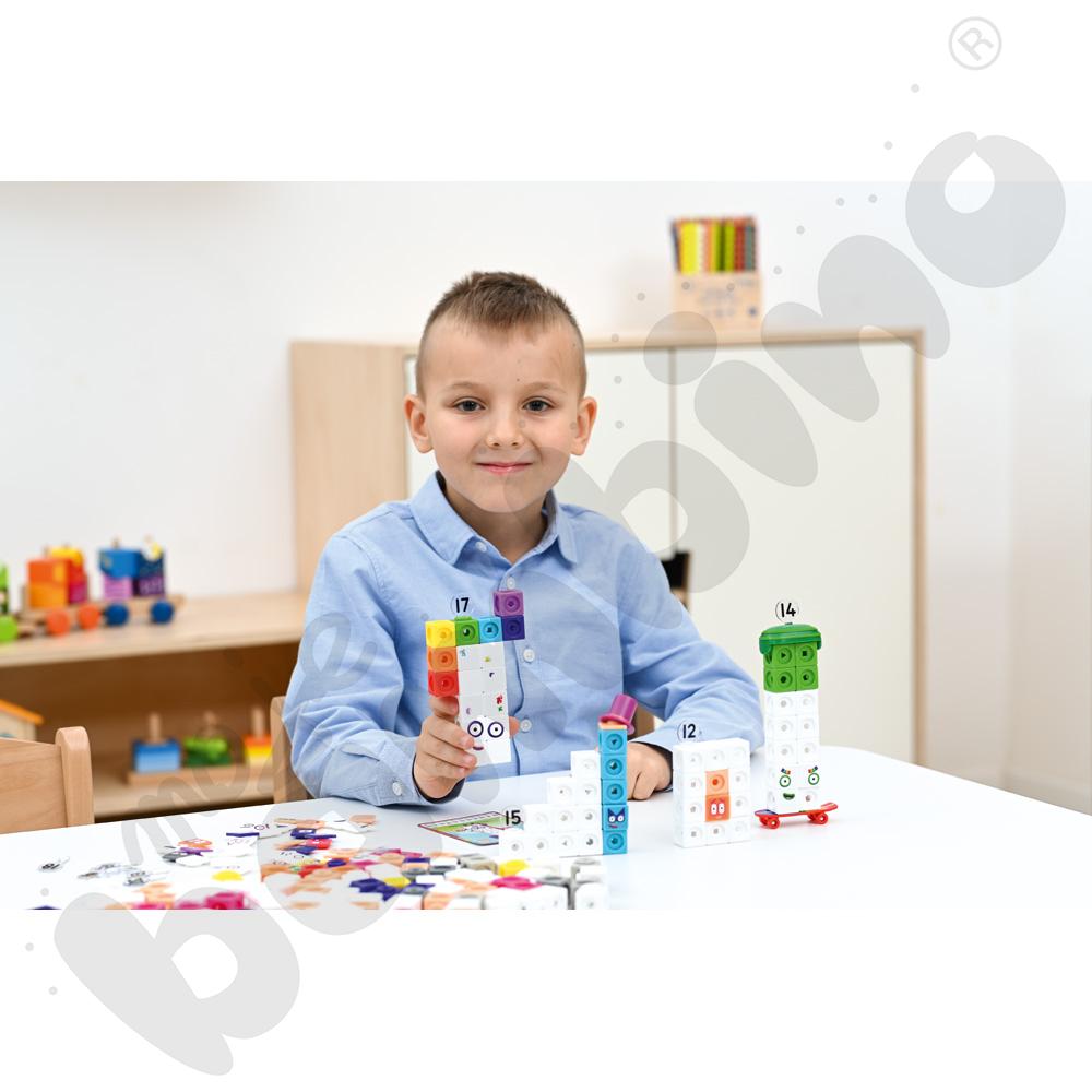 Kostki matematyczne z kartami działań 11-20