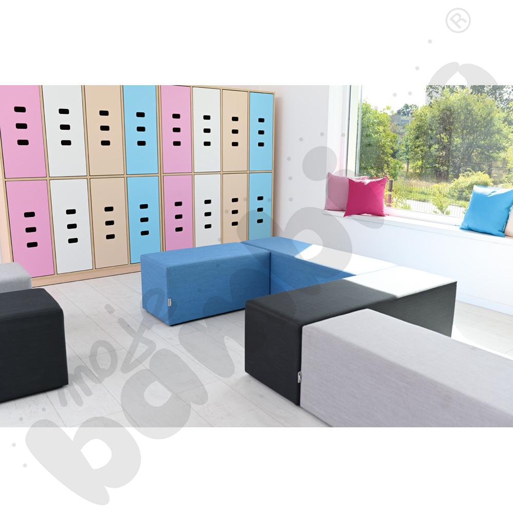 Pufa 3-osobowa Inflamea niebieska