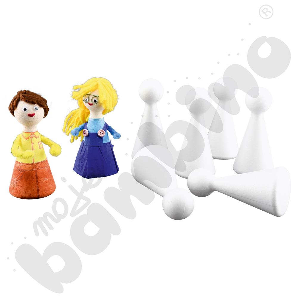 Figurki styropianowe, wys. 15 cm, 8 szt.