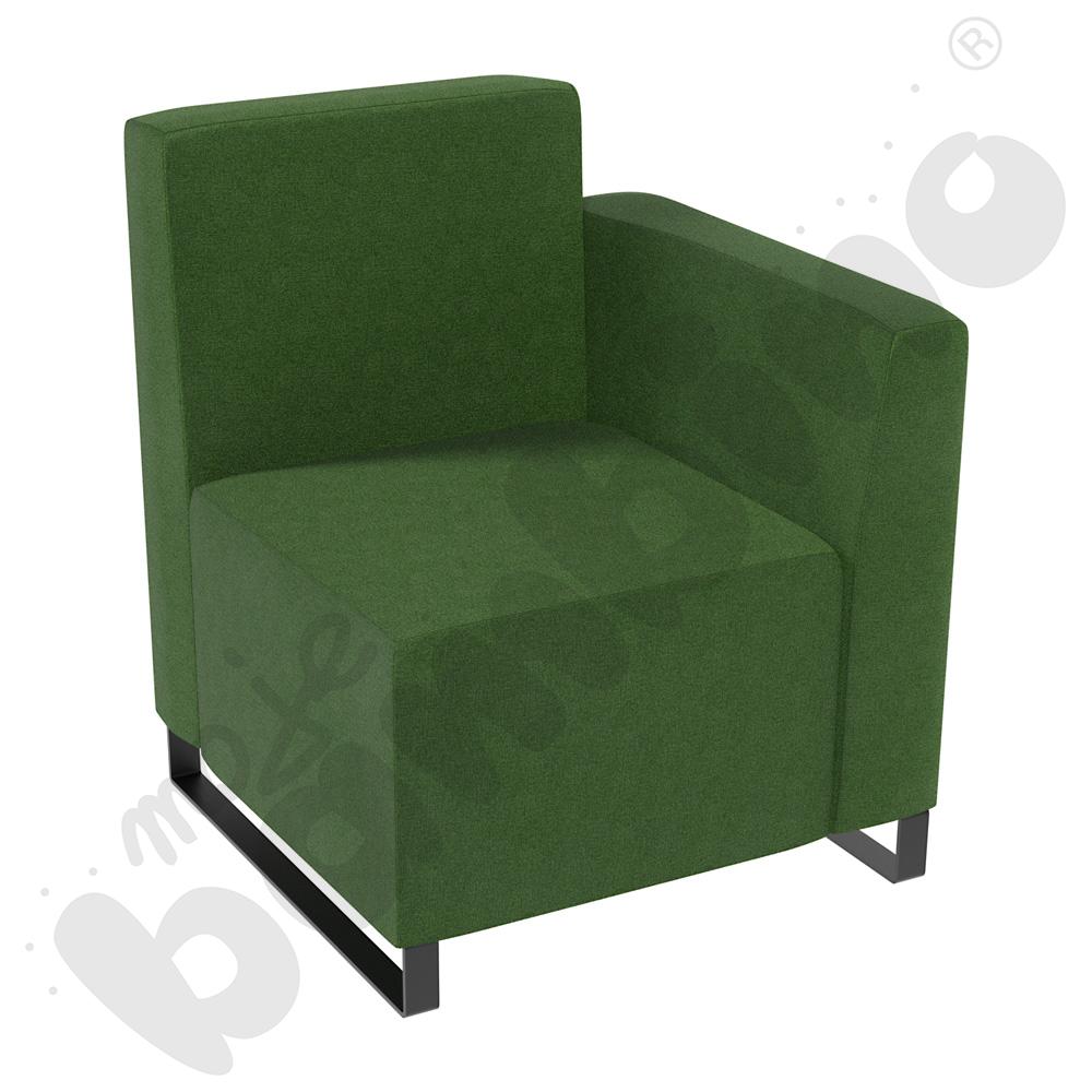 Fotel Universum wys. 82 cm, bok niski prawy, tkanina KG11