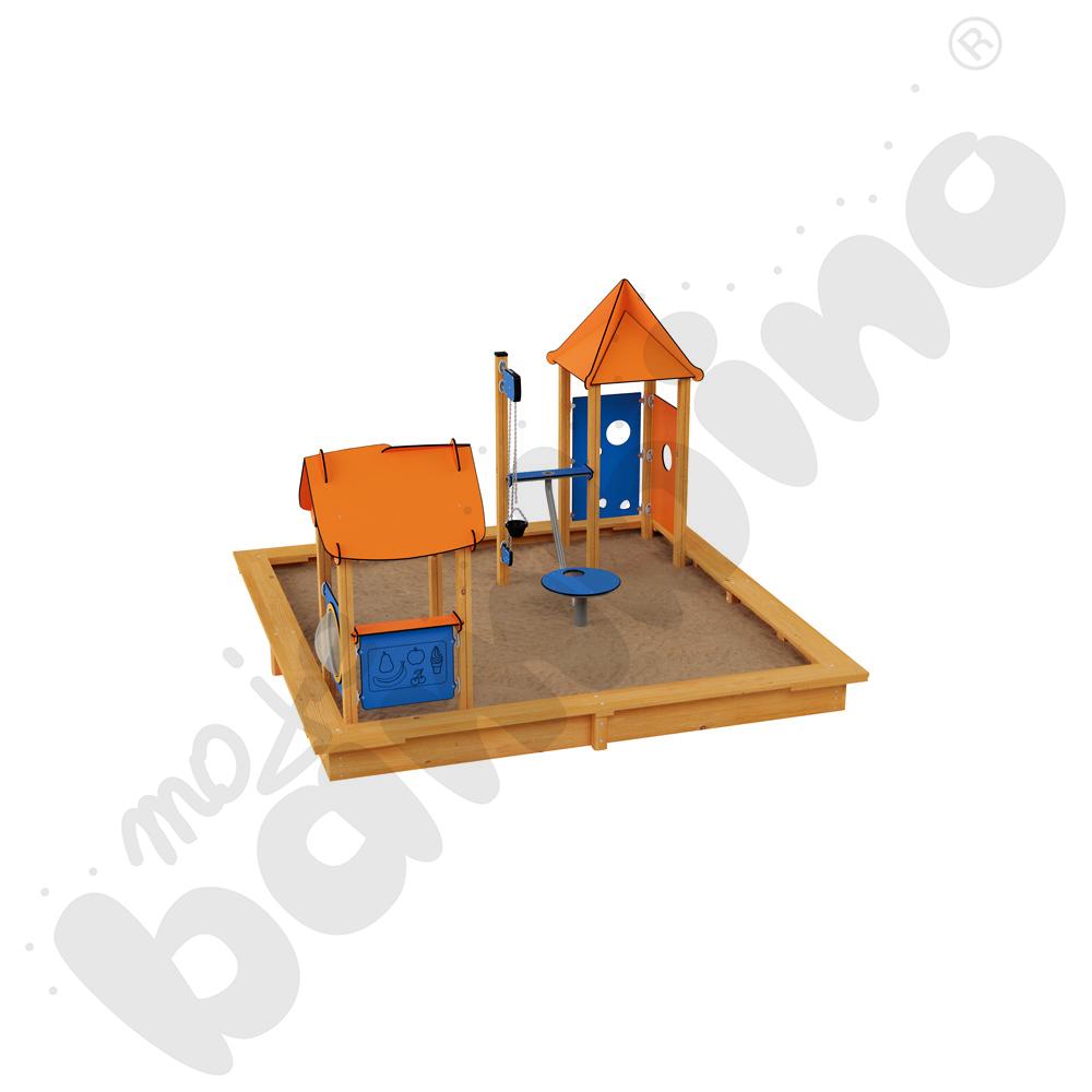   Quadro – zestaw piaskownica z domkiem  