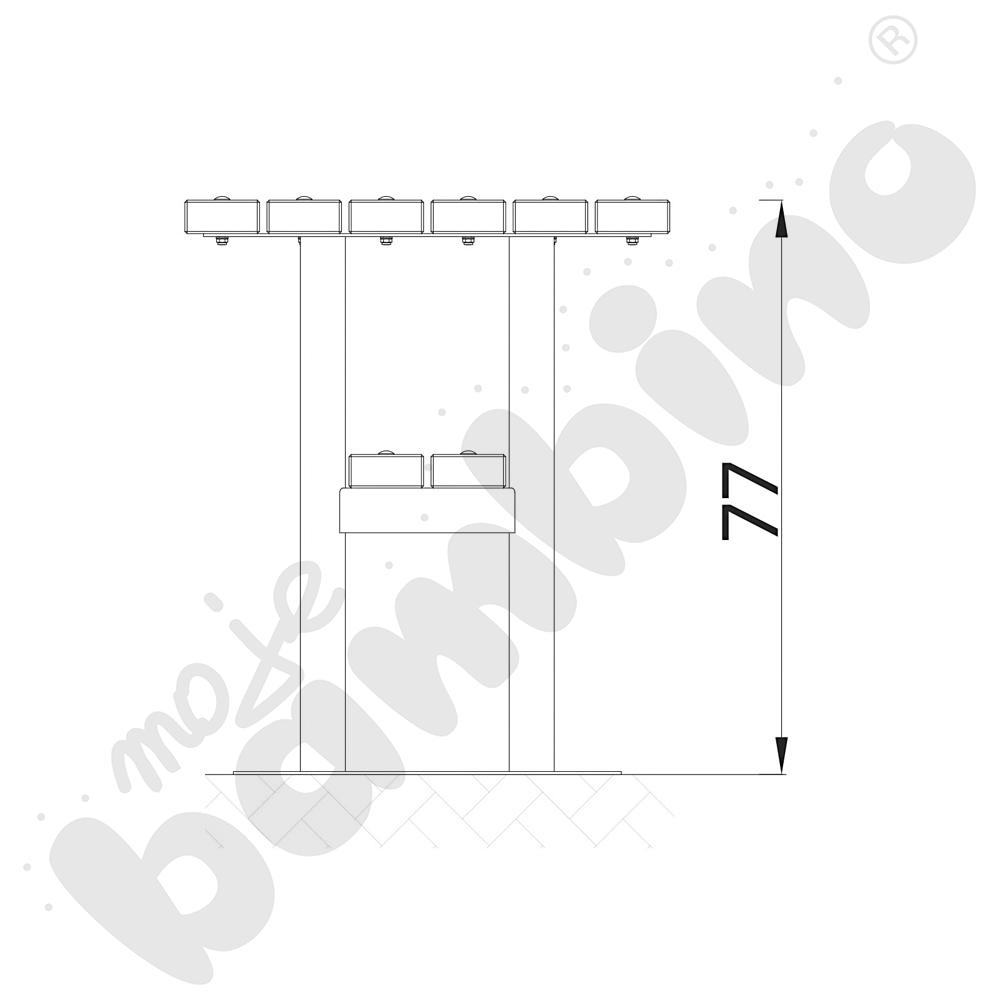 Stół Spartan, mahoń