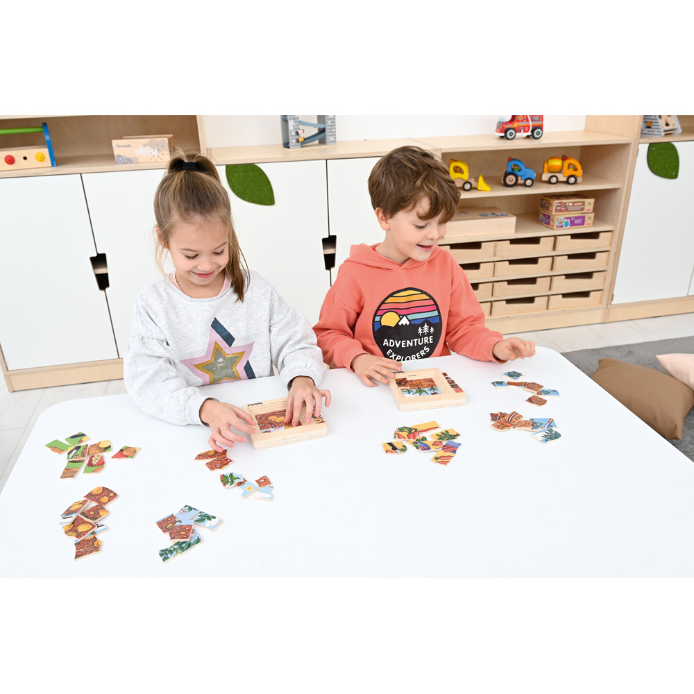 Edukačné viacvrstvové puzzle - mrkva