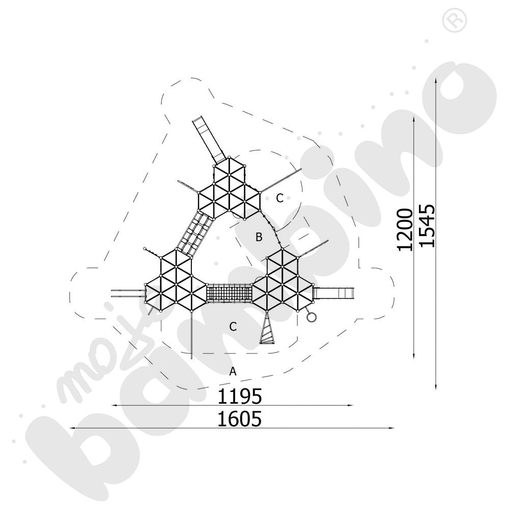 Orbis - zestaw 11311, drewniane słupy