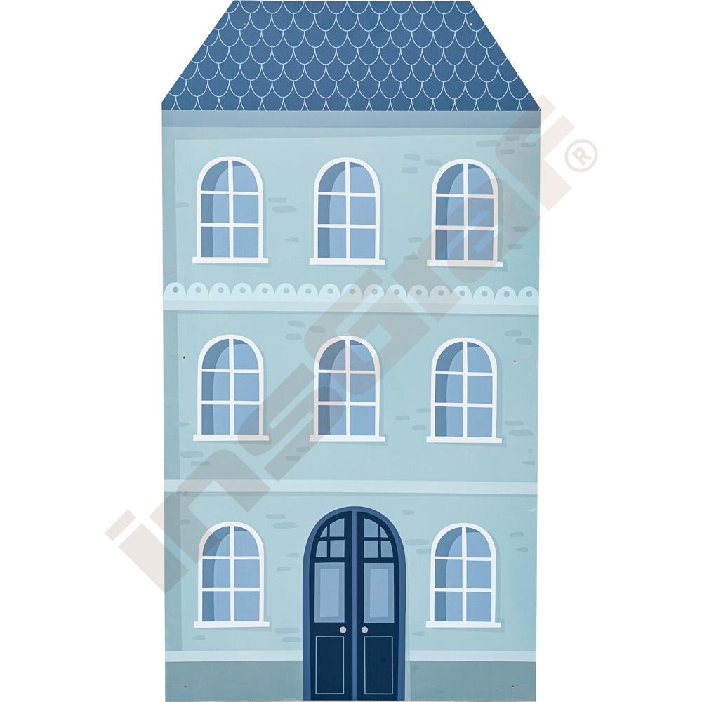 Nástenný panel - domček, bledosivý