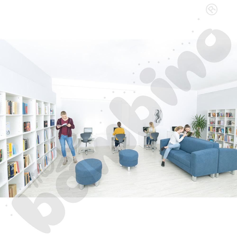 Krzesło Flexi obrotowe z reg.  wys. szare