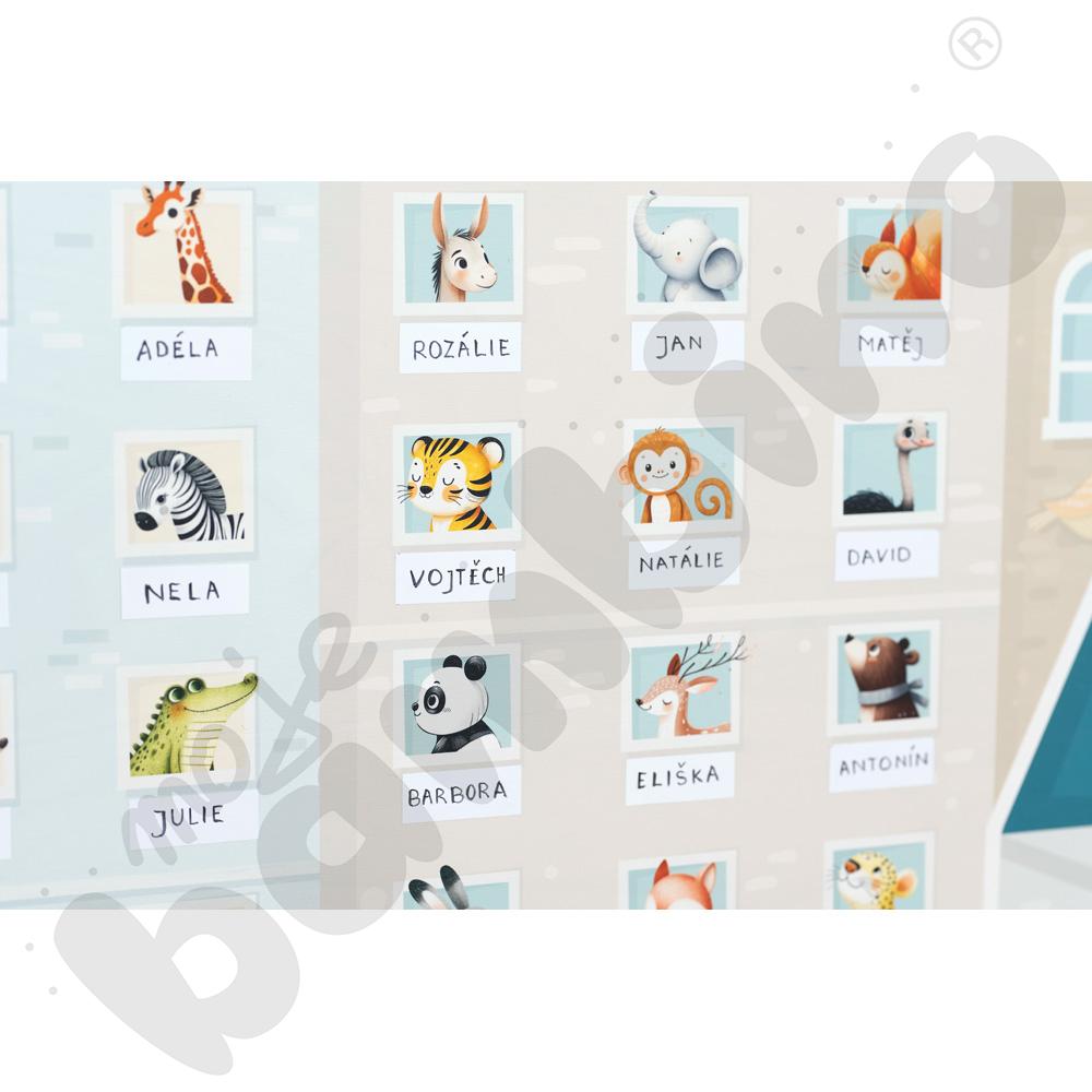 Domek Fauna z listą obecności