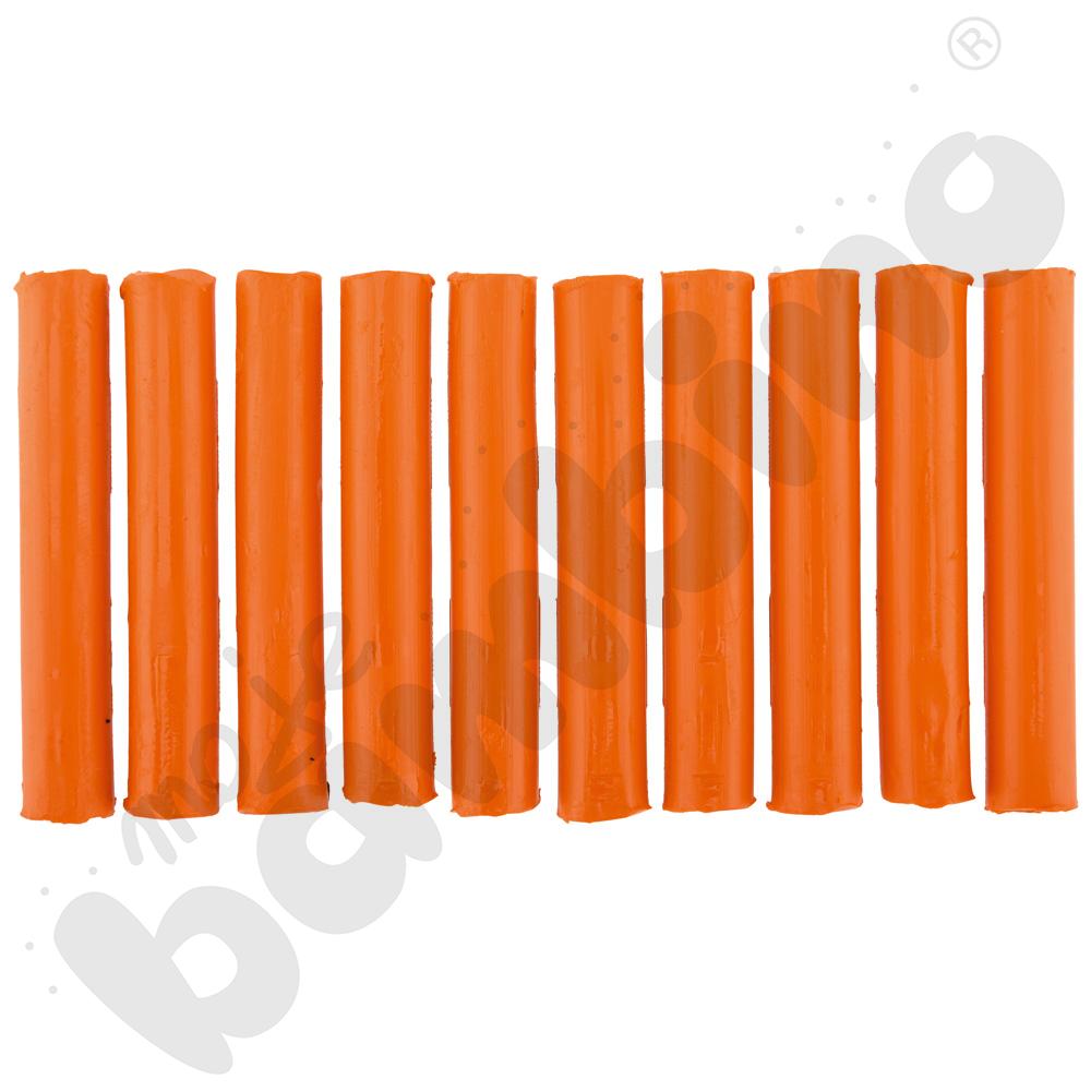 Plastelina pomarańczowa, 10 szt.