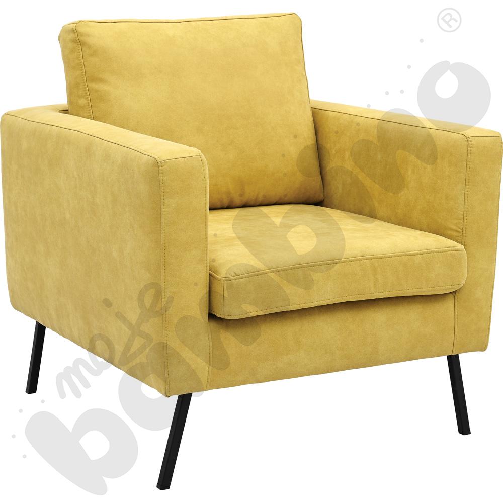 Fotel Miami zielonomusztardowy