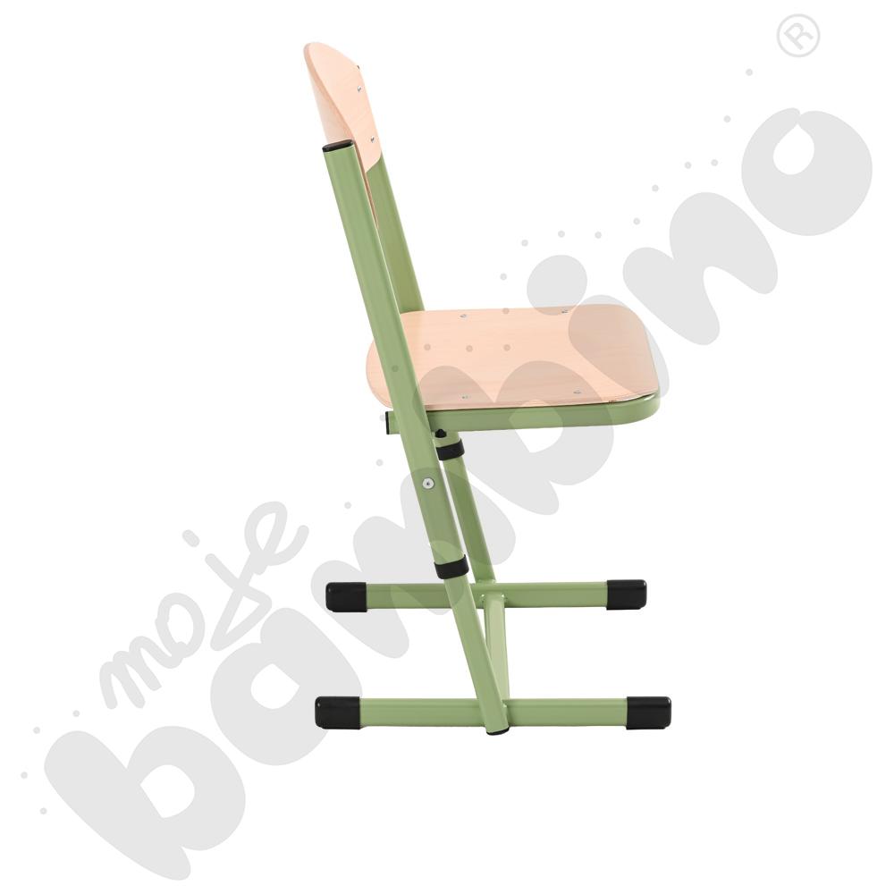 Krzesło T wzmocnione regulowane, rozm. 5-6 oliwkowe