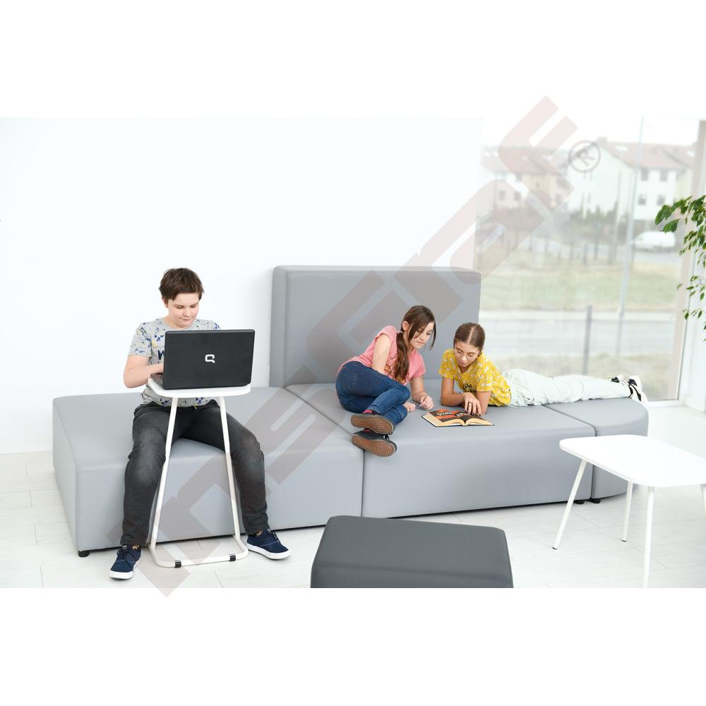 Modul Blocks maxi, Sitz quadratisch 130 x 130, hellgrau