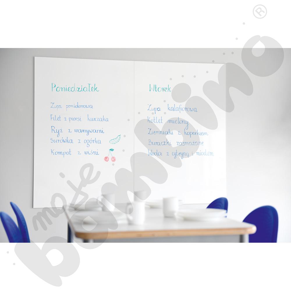 Tablica bezramowa biała 100x150