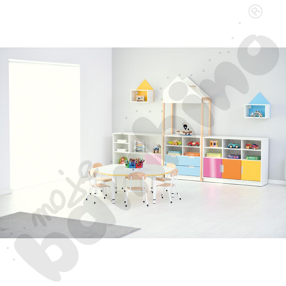 Quadro - daszek do stelaża wąski, biały