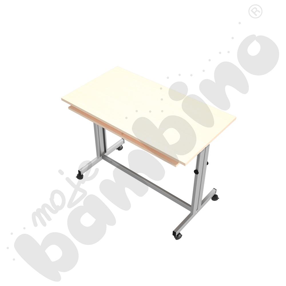 Mobilne biurko Grande - klon jasny