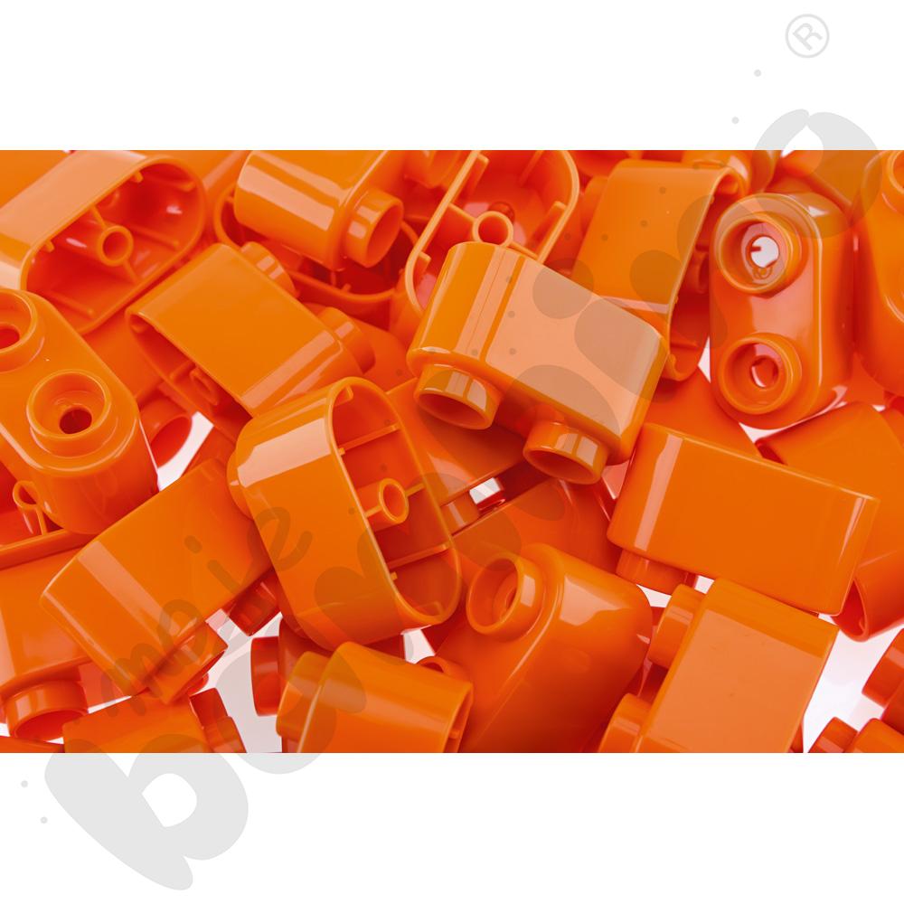 BOTZEES WALL - klocki 2-pinowe, pomarańczowe