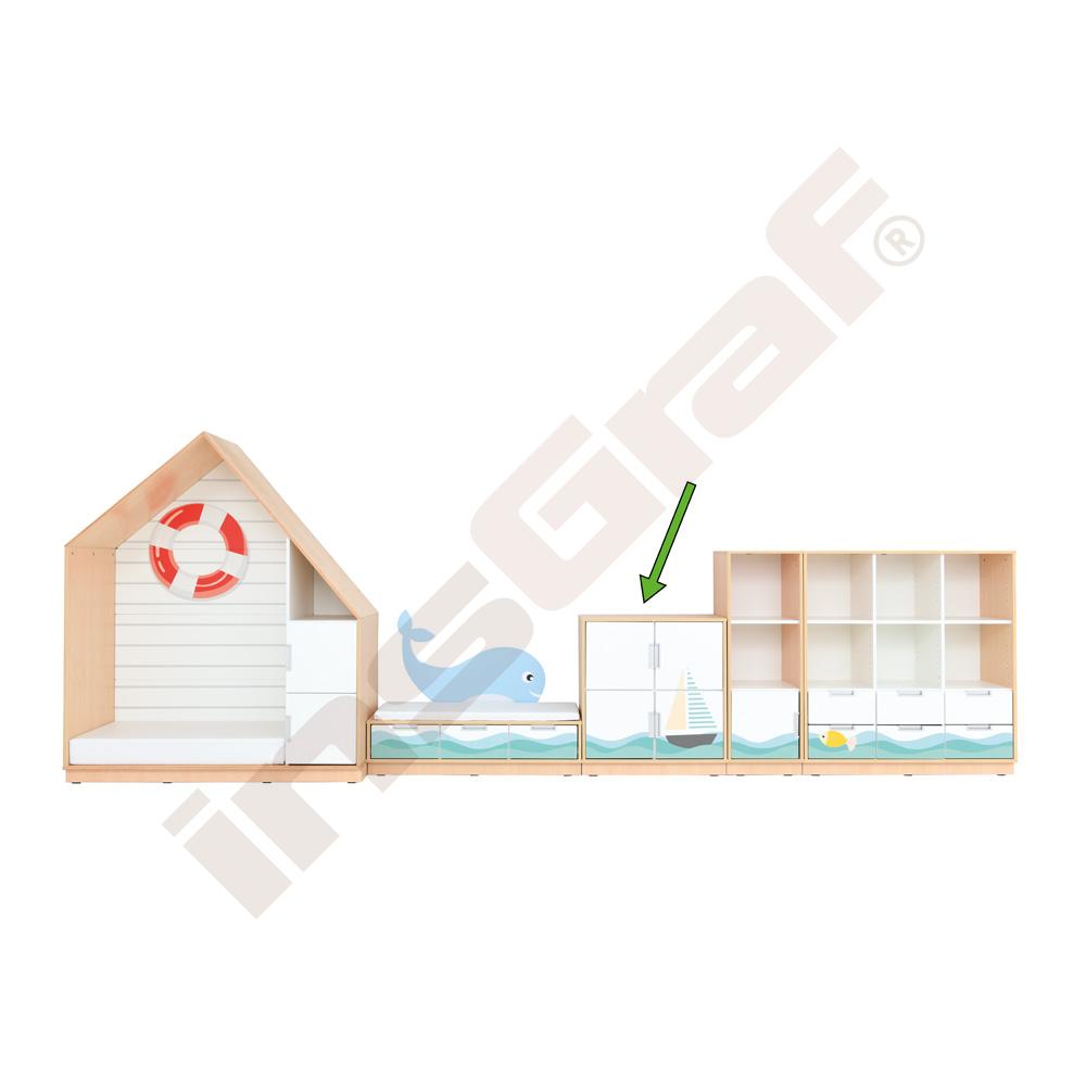 
Quadro - Meer, Schrank M mit Mittelwand - Ahorn Jylland
