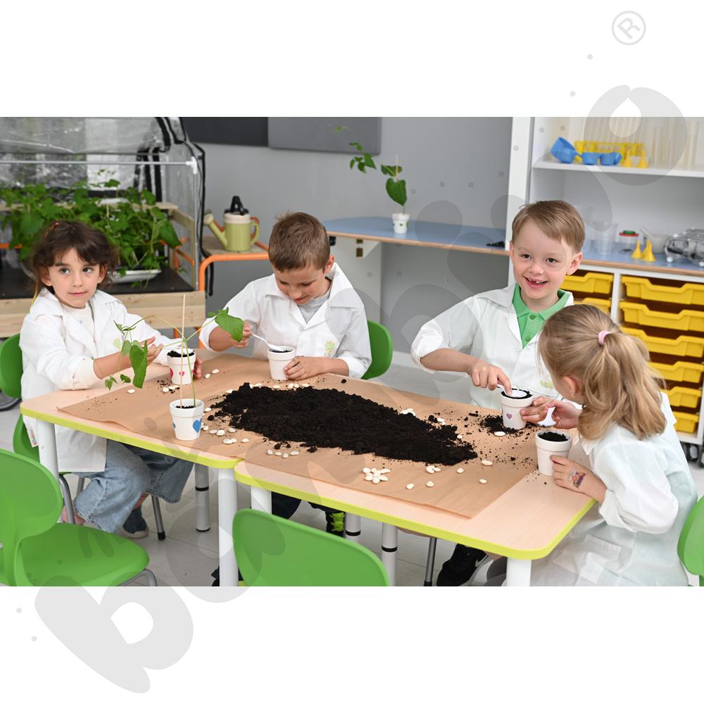 Blat Quadro klon jasny kwadratowy, limonkowe obrzeże