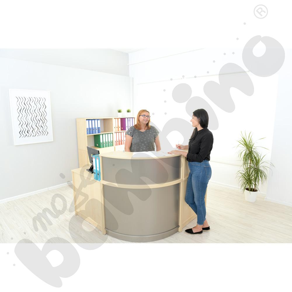 Nadstawka do narożnej lady recepcyjnej - klon 375