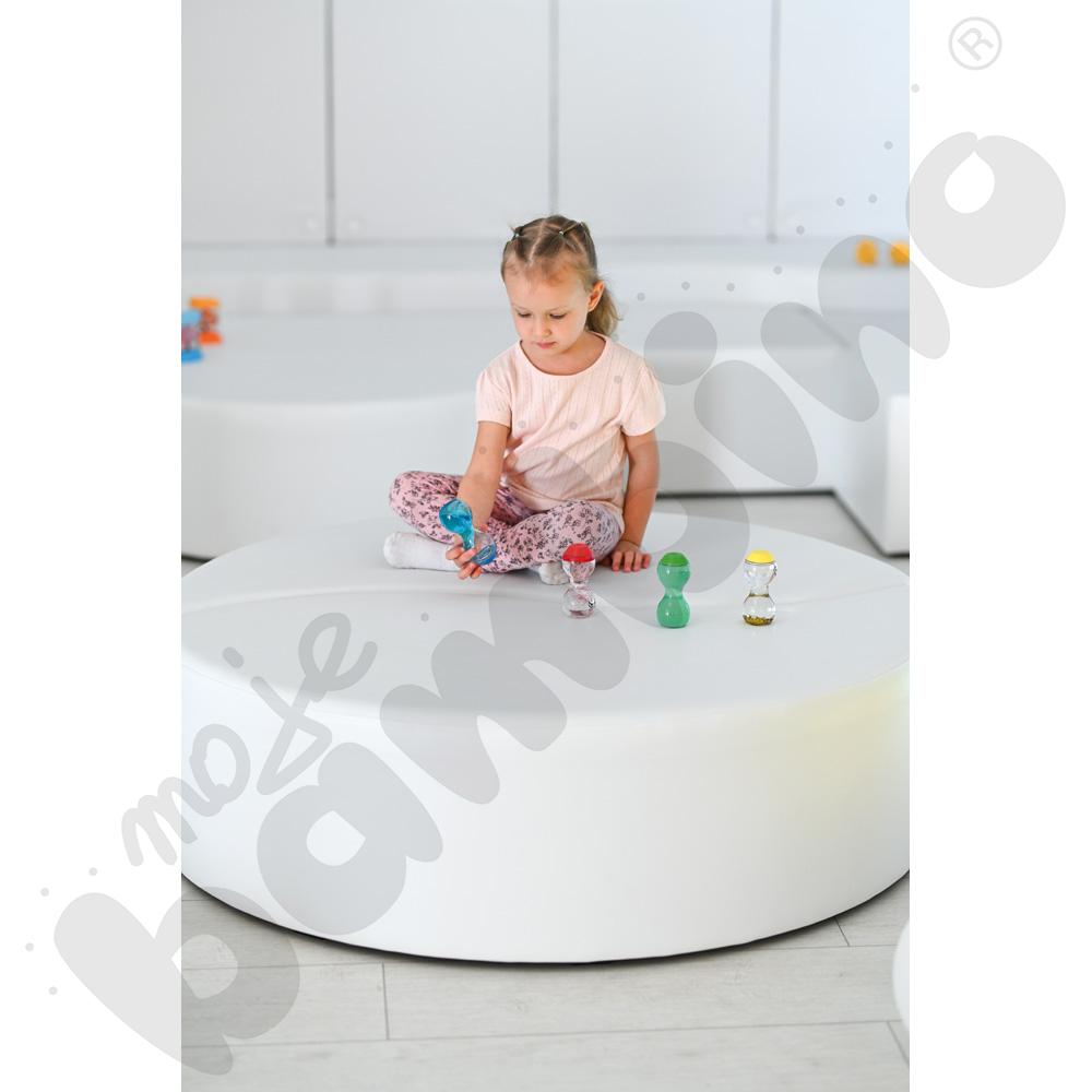 Pufa liść biała, wys. 35,5 cm