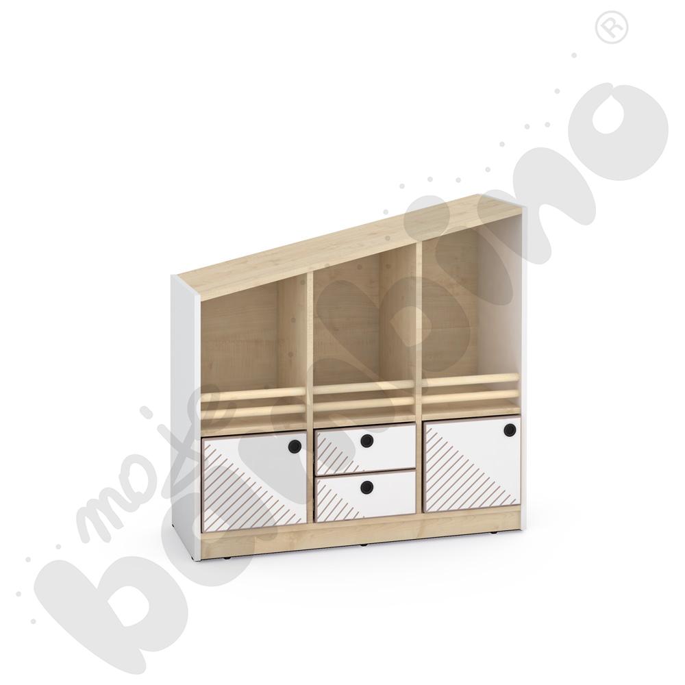 Szafka niska FLO prawa biała