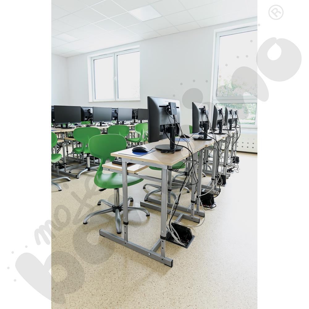 Krzesło Colores obrotowe z reg.  wys. zielone