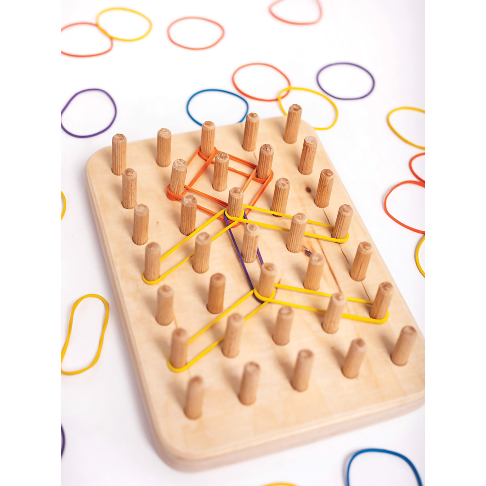 Drevený Geoplan Montessori Good Wood - prírodný