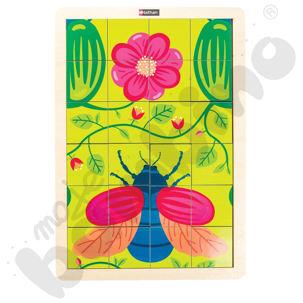 Puzzle niespodzianka - skarabeusz i żuk