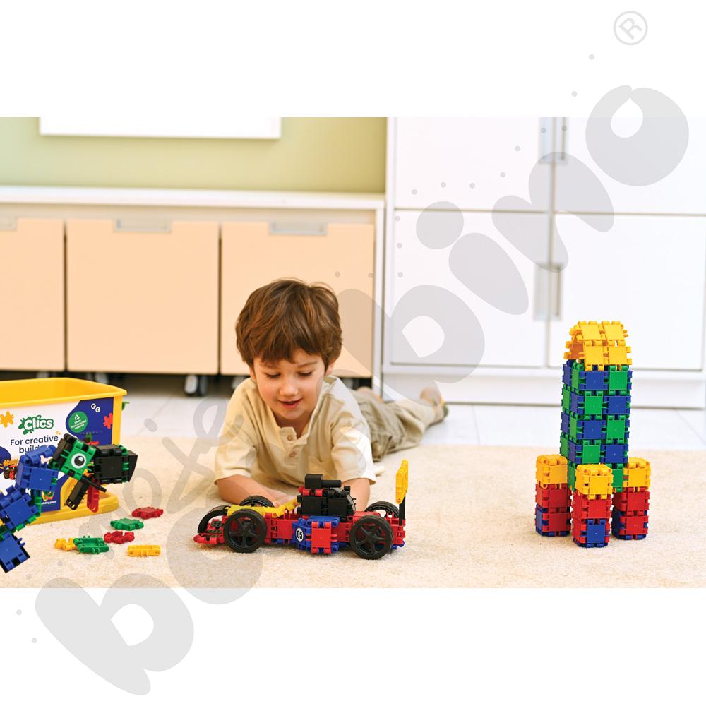 Klocki konstrukcyjne Clics Rollerbox 15w1