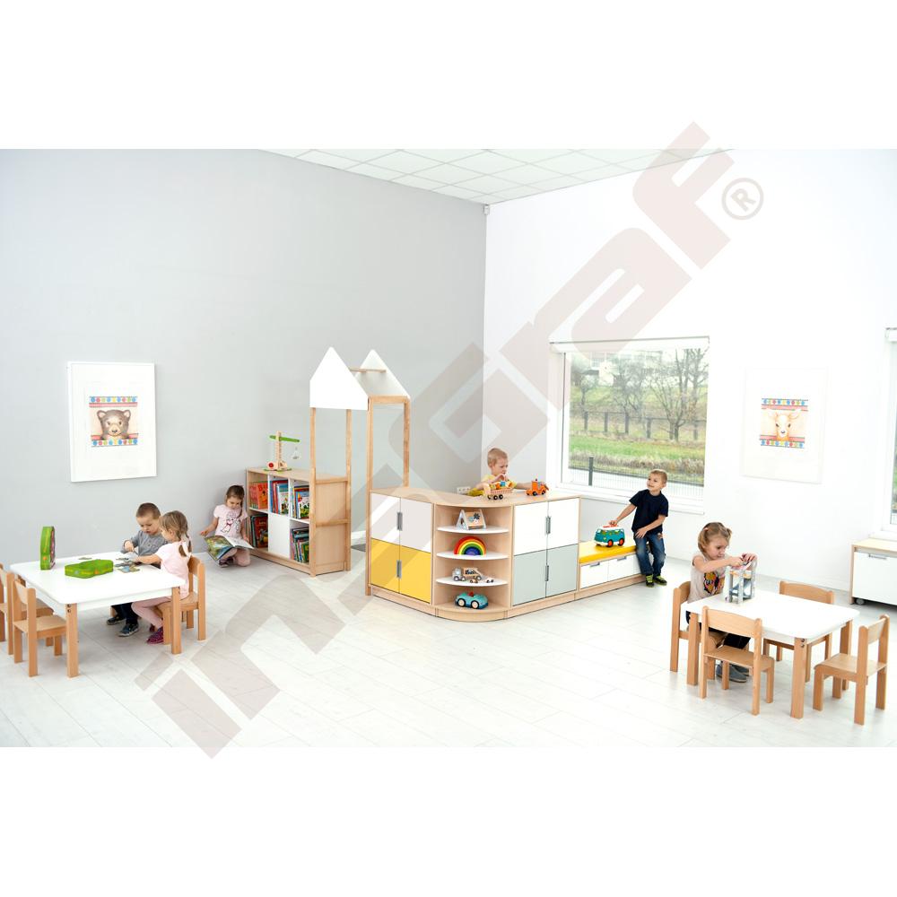 Quadro - sestava 174, 90°, korpusy světlý javor