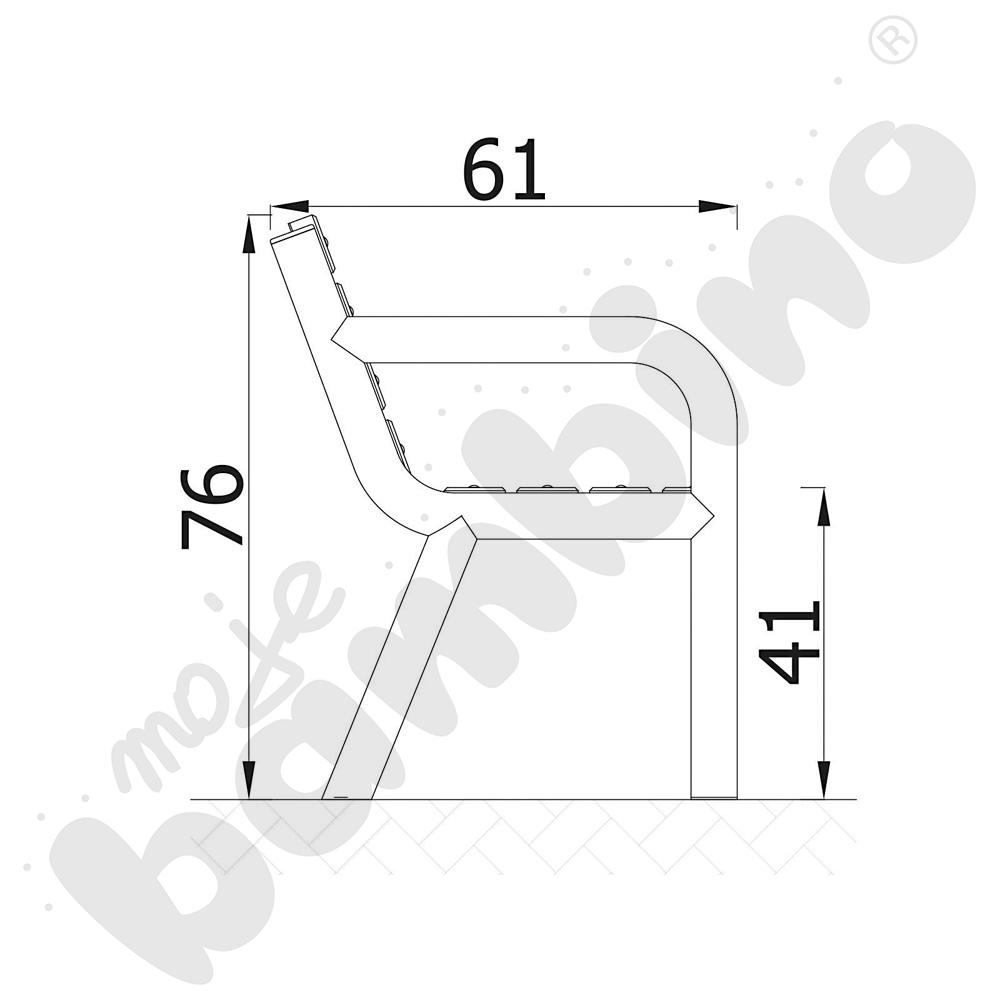 Ławka Viking Bis, mahoń