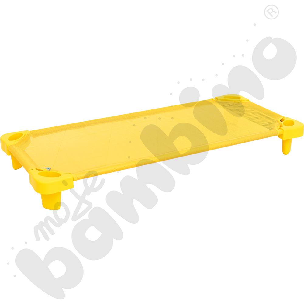 Łóżeczko przedszkolne żółte