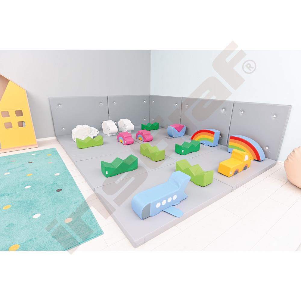 Šedá žíněnka s výřezem pravá  