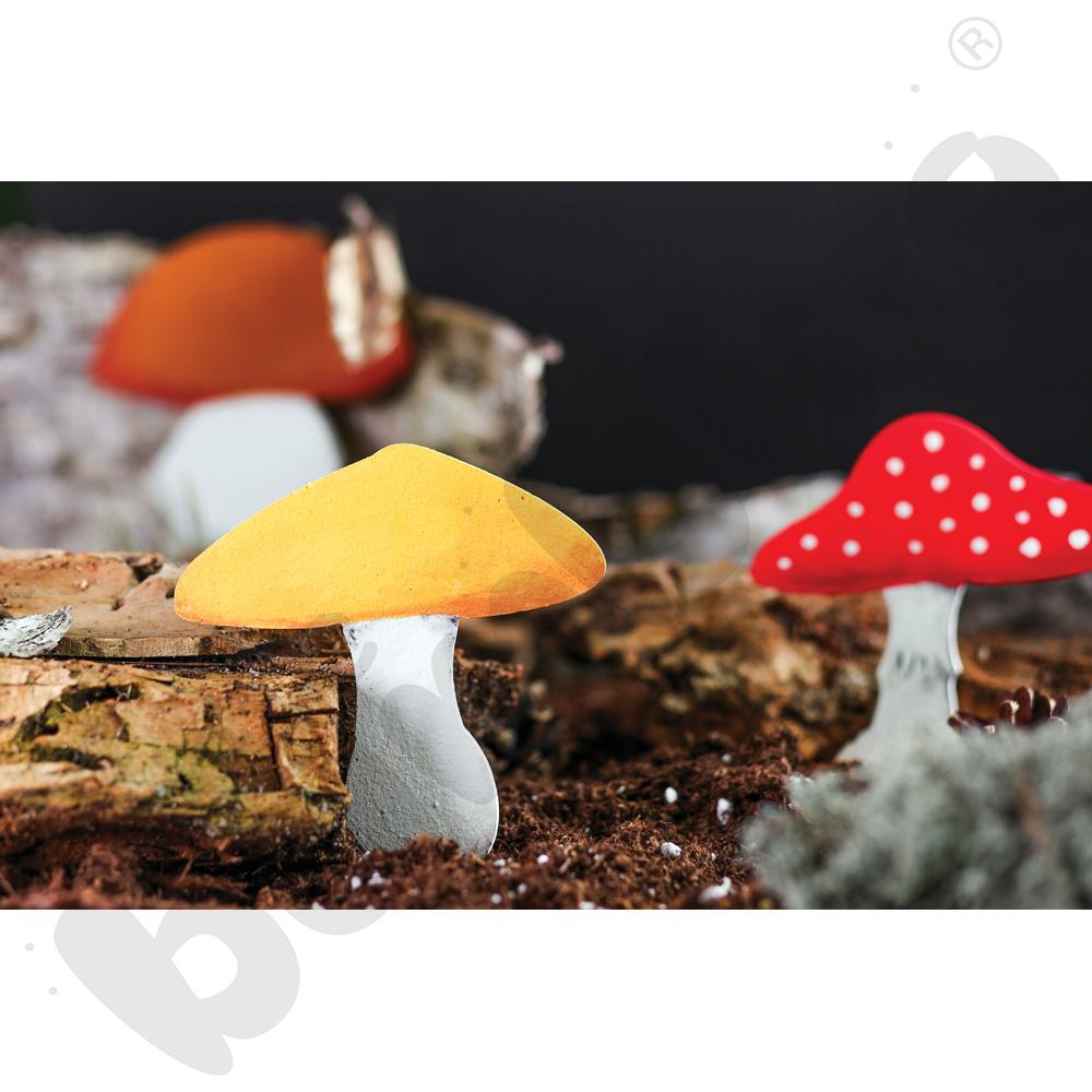 Piankowe kształty do ozdabiania - grzyby, 40 szt.