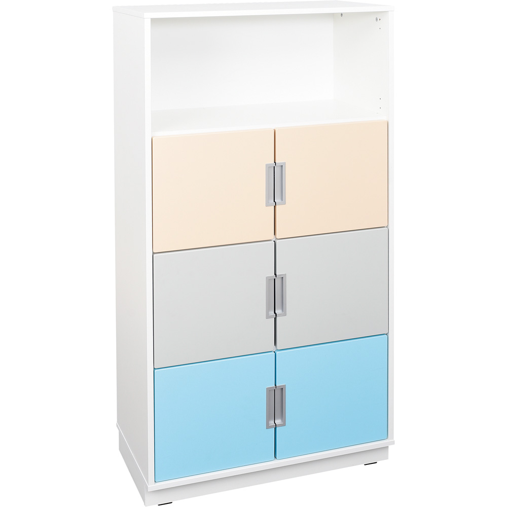 Quadro - skrinka XL s 3 policami, biela 