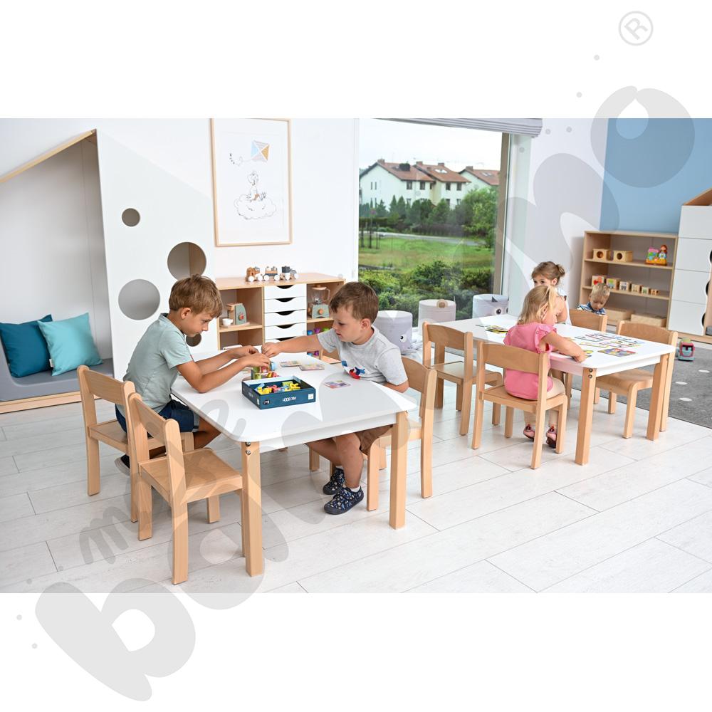 Krzesło Olek Deluxe ze stopką filcową, rozm. 2, buk