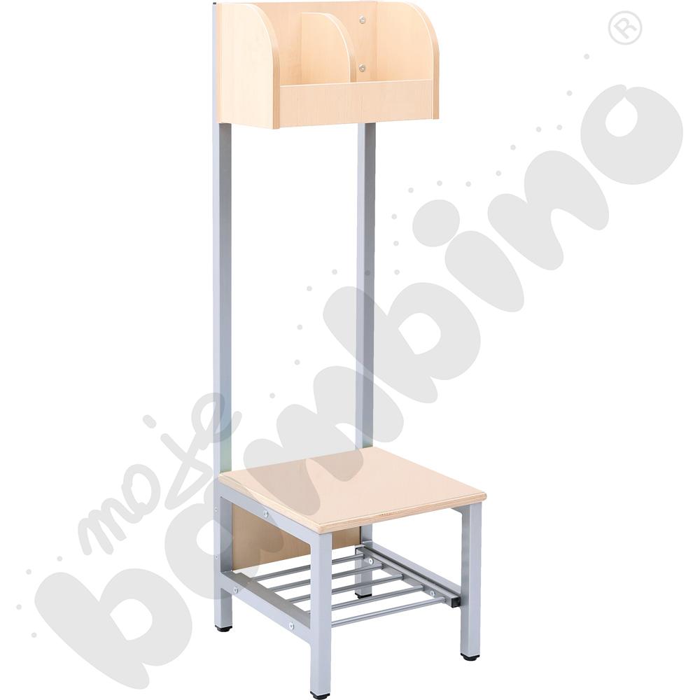 Szatnia Flexi ze stelażem wąska 2 os. wys. 26 cm klon