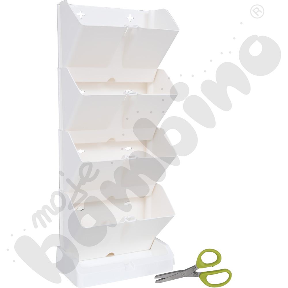 Donice modułowe na 8 roślin - białe