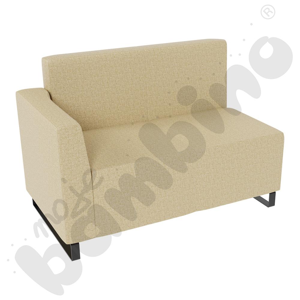 Sofa Universum 2-os. wys. 82 cm, bok niski lewy, tkanina RO09