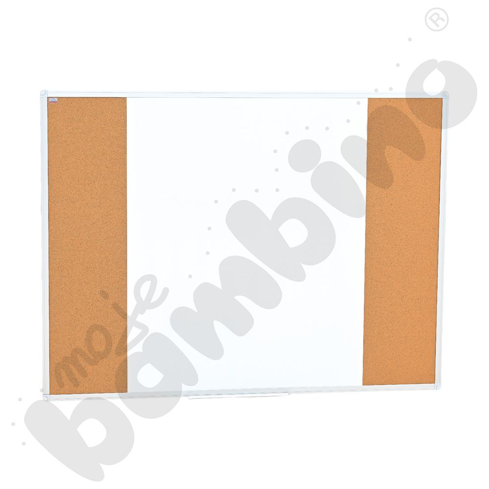   Tablica Combi 3-częściowa suchościeralno-magnetyczna i korek 120x90   