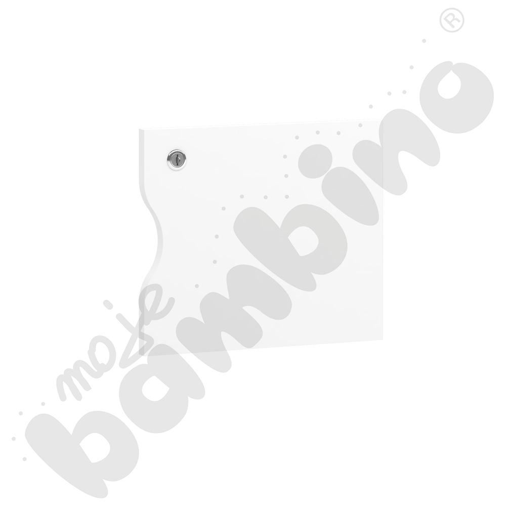 Drzwiczki i szuflada Feria białe laminowane