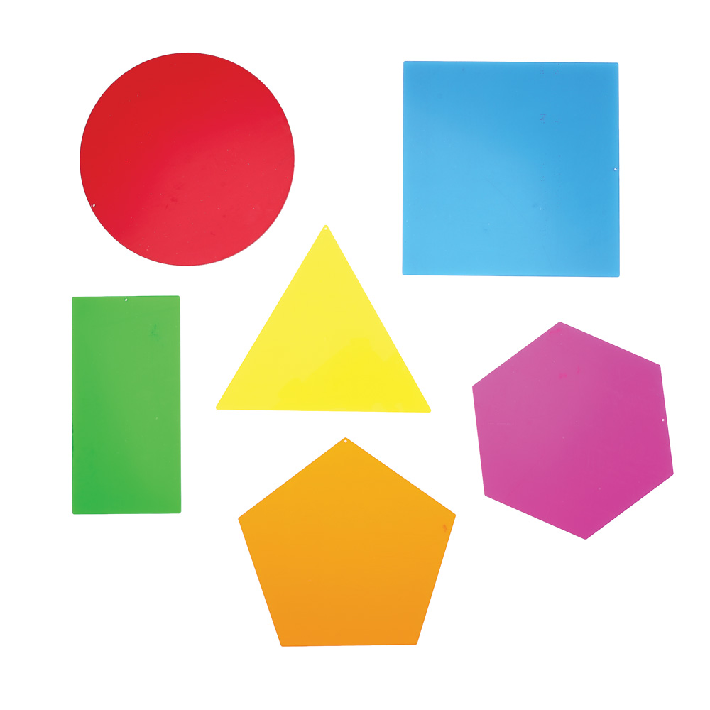 Priehľadné geometrické tvary
