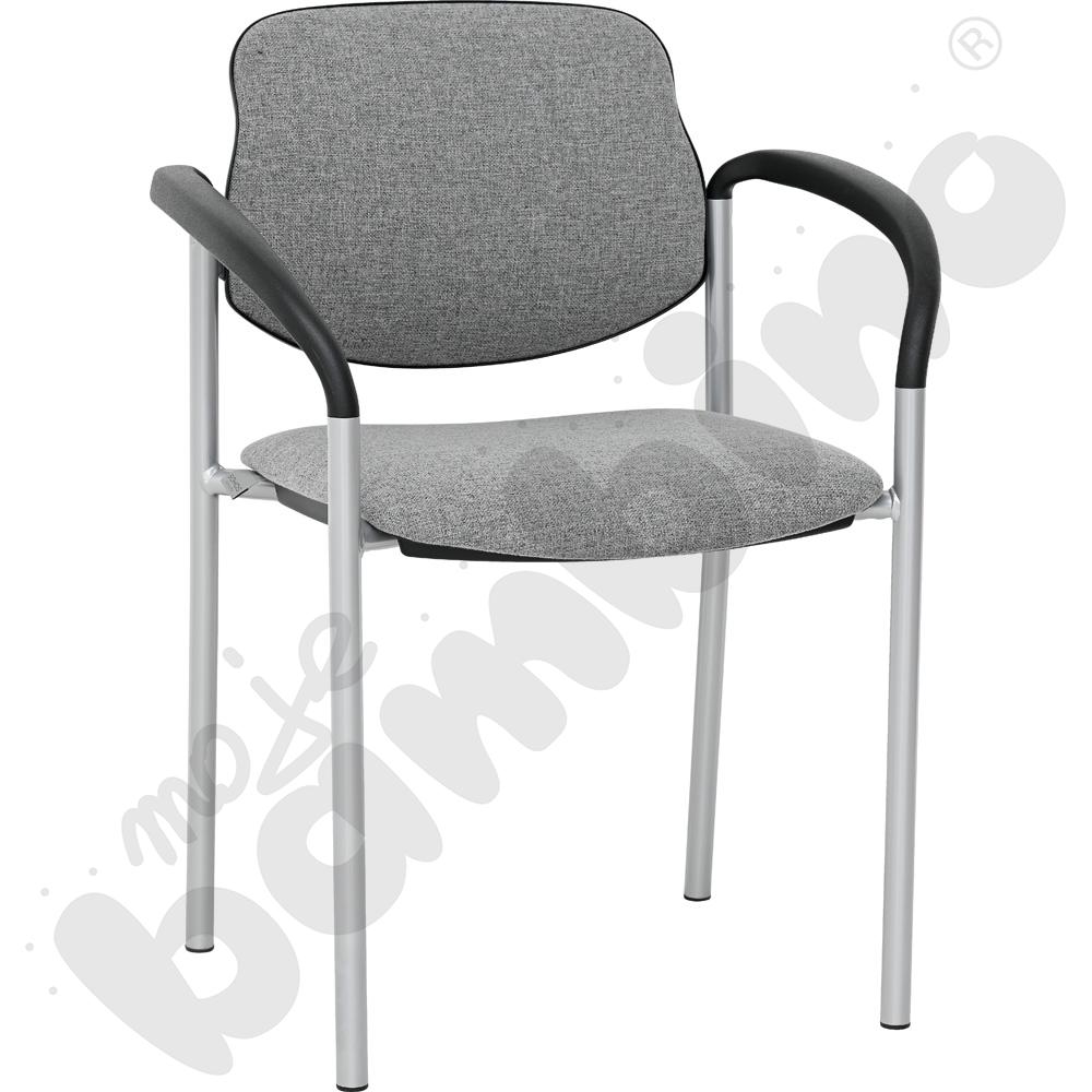 Krzesło konferencyjne STYL Arm popielato-czarne