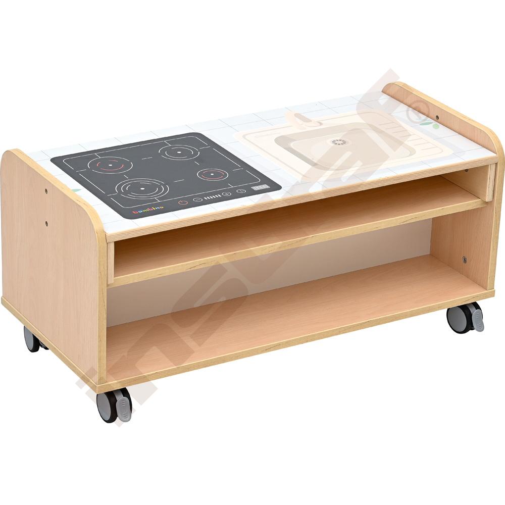 Mobilní koutek Quadro 253 - korpusy světlý javor